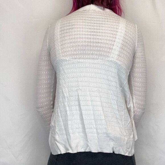Merona Women's Lightweight Long Sleeve Cardigan White XS Extra Small Long Sleeve - Picture 2 of 12